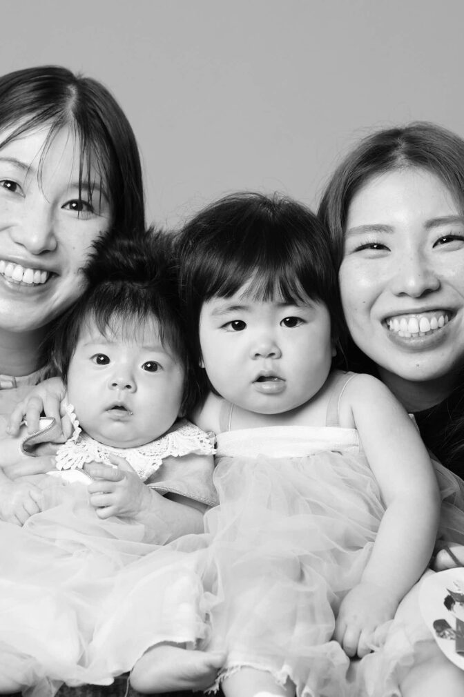 画像:姉妹でファミリーフォト